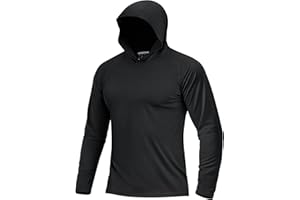 Boladeci Men's UPF 50+ Sun Protection Lightweight Hoodie Shirts Long Sleeve Fishing Shirts SPF UV Hiking Swim