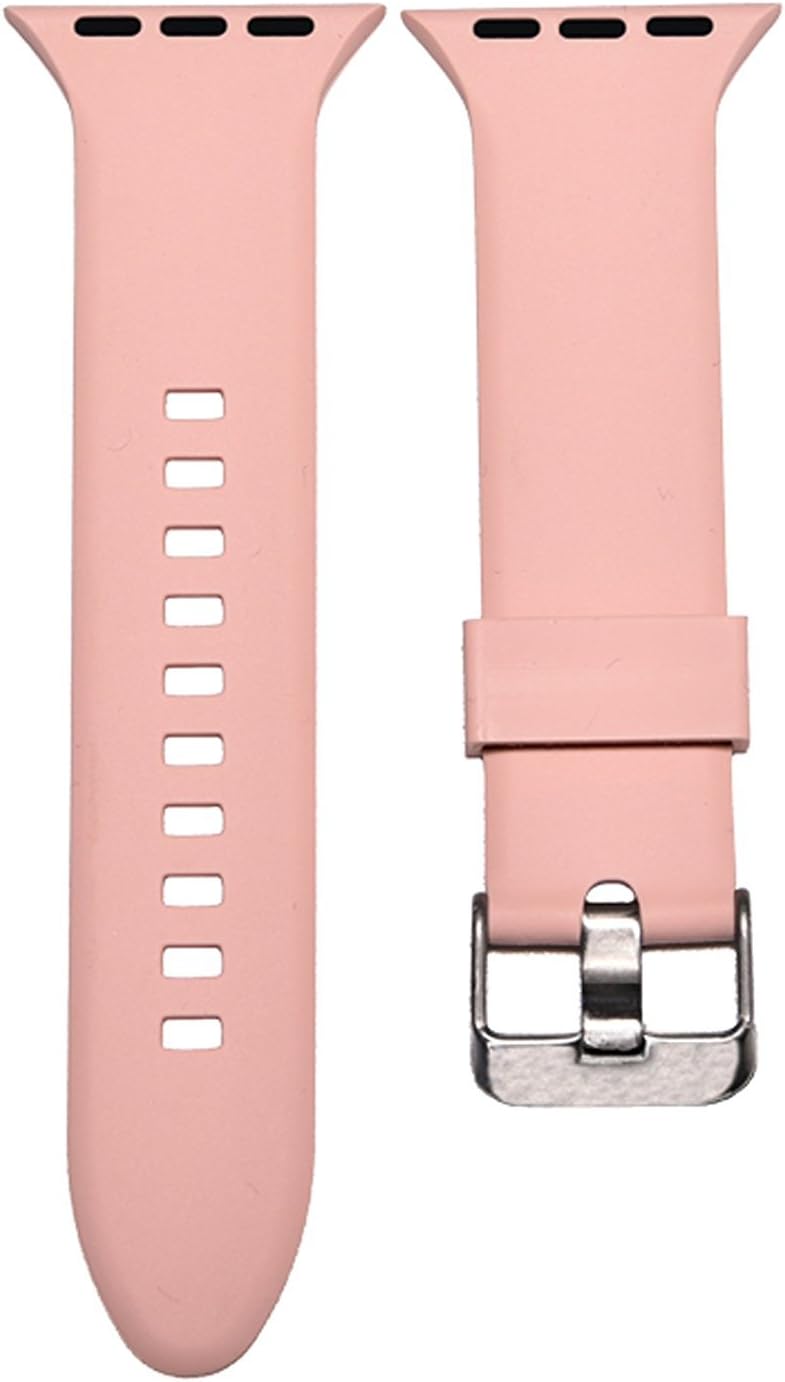 Emmabin Band for Apple Watch , Woven Nylon Berry Check With Pink Sand Silicone (2 packs) for Apple Watch