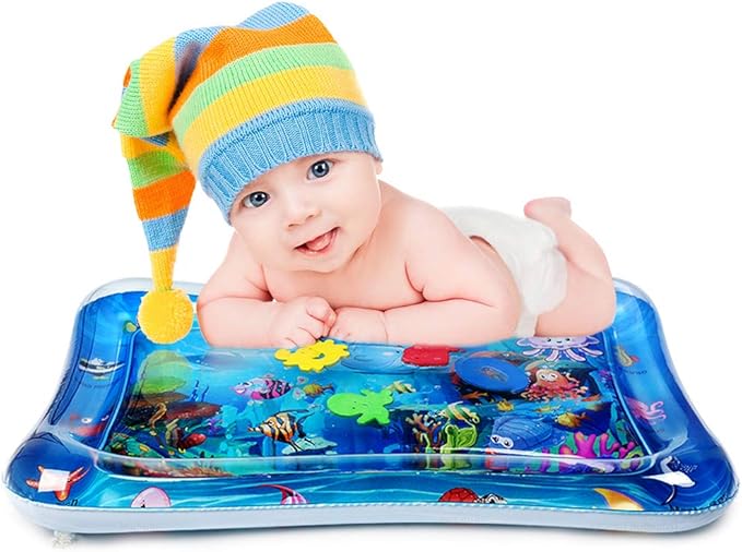magifire tummy time baby water mat infant toy inflatable play mat for 3 6 9 months newborn boy girl