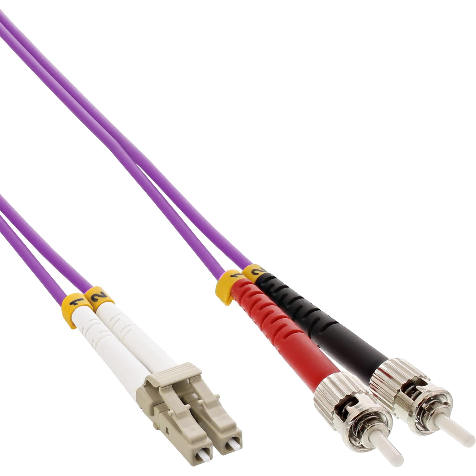 InLine 88504P LWL Duplex Cable LC/ST 50/125µm, OM4/0.5 m