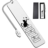 Cat Bookmark, Metal Bookmark, Cute Kitten Book Marks for Reading Women, Kids, Men, Book Lovers, Friends - Durable & Rustproof Book Accessories, Cat Lovers Gift (Birthday, Christmas, Graduation Gifts)