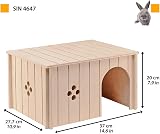 Ferplast Wooden House for Rabbits, Guinea Pigs & Hamsters SIN 4647 XL view 2