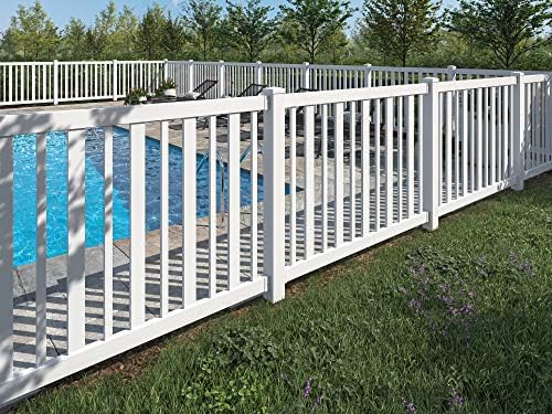 Amazon Com Wambam Fence Bl19103 Sturbridge Vinyl Fence 4 Tall By 6 Wide White Garden Outdoor