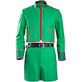 COSMOVIE Adult Anime Cosplay Jacket Green Shorts Movie Halloween Costume Outfit Full Set