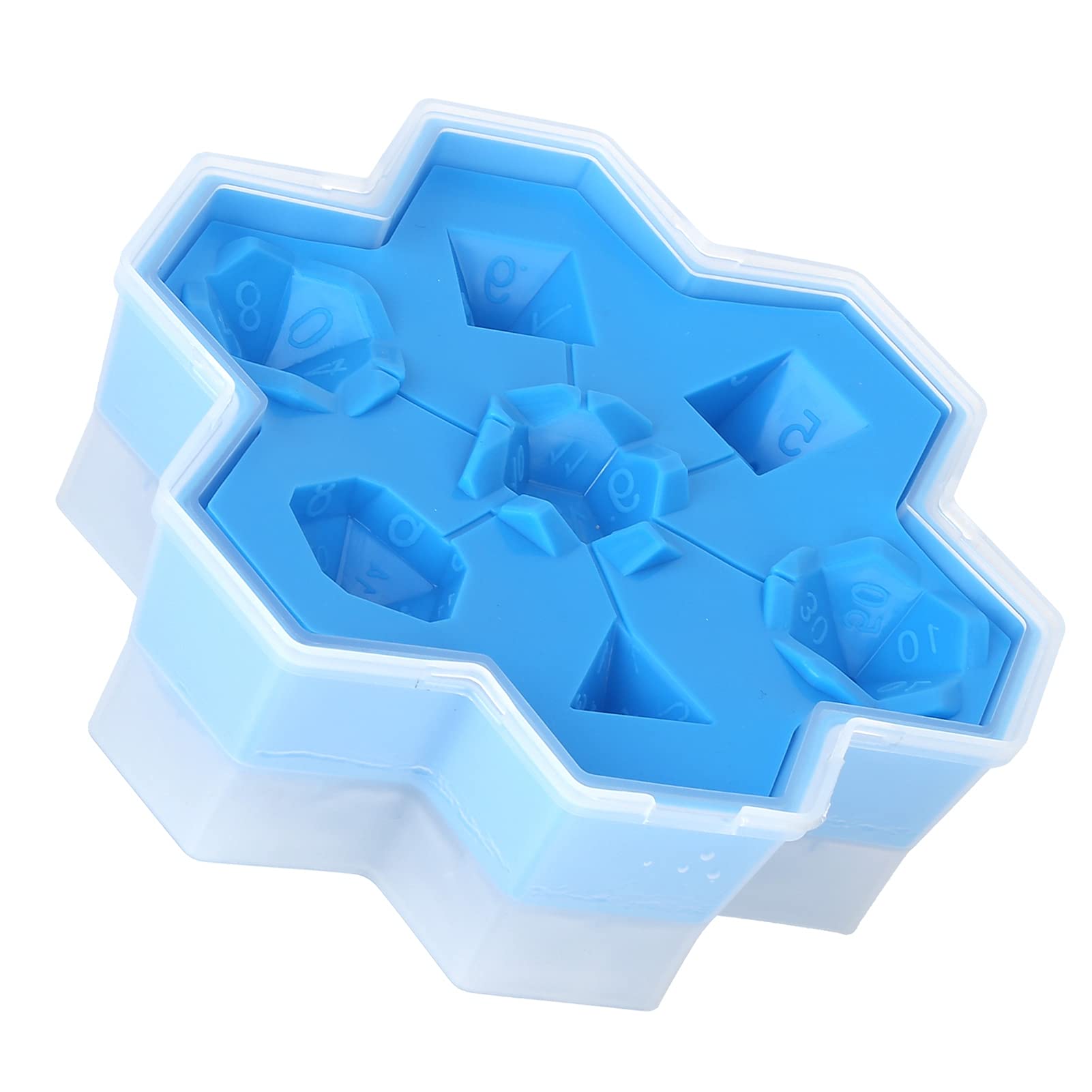 Ice Cubes Tray Mold, 7 Different Shape Ice Tray Reusable DIY Baking Tools with Removable Lids for Pudding Ice Cream Cake Chocolate Hand Made