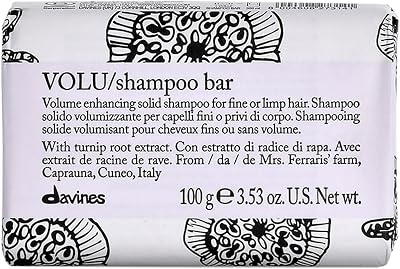 Davines Volu Shampoo Bar 100g for Fine Hair Volume Fullness