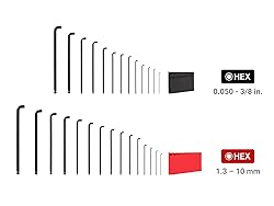 TEKTON Short Arm Ball End Hex L-Key Set with