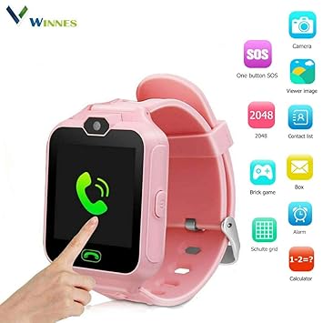 Winnes - Smartwatch para niños, Reloj móvil para Juegos ...