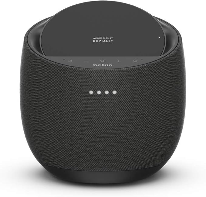 Belkin Hi-Fi スマートスピーカー + ワイヤレス充電器 iPhone/Android スマホ各種対応 SOUNDFORM ELITE ブラック G1S0001dq-WHTJP-A