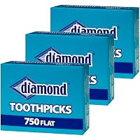 thumbnail image 2 of Diamond Flat Toothpicks - 750 Count For Teeth, Appetizers, Crafts And Party Needs 2 of 5