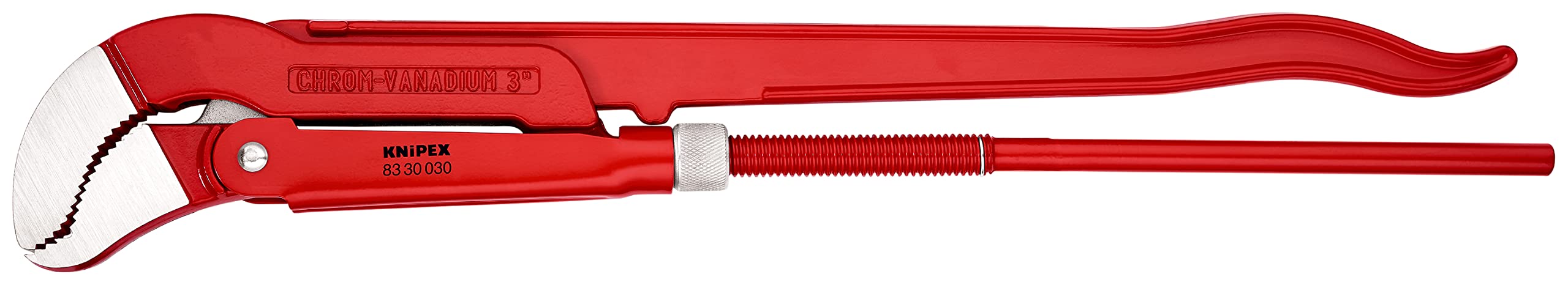 KNIPEX Pipe Wrench S-Type Red Powder-Coated 680 mm, 83 30 030