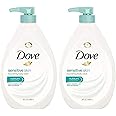 Dove Body Wash, Sensitive Skin Pump,34 Fl Oz (Pack of 2)