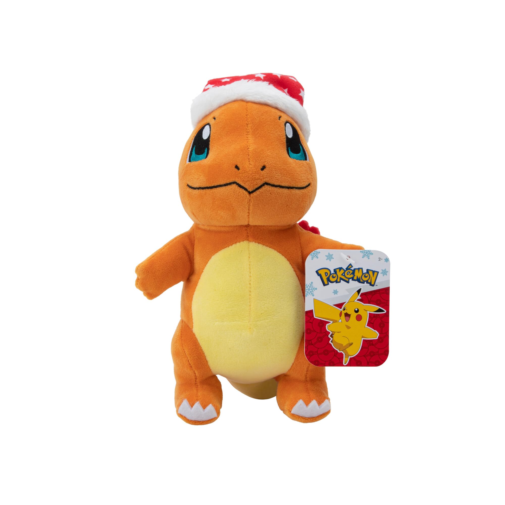 Pokémon Official & Premium Quality 8-inch Holiday Charmander Plush with Santa Hat - 8-Inch Charmander Plush with Unique Accessory — image 1