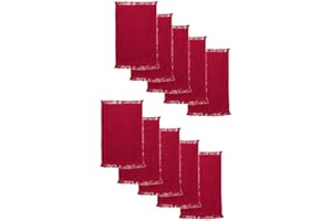 Q-Tees - Fringed Reversible Fingertip Towel Size: 11" W x 18" L (10 Pack)