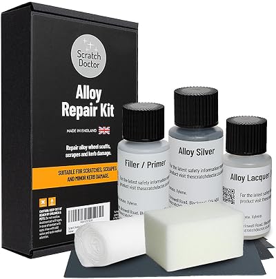 The Scratch Doctor Alloy Repair Kit for Wheels Silver Complete Kit