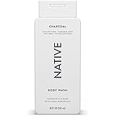 Native Body Wash Contains Naturally Derived Ingredients | For Women & Men, Sulfate, Dye, & Paraben Free Leaving Skin Soft and Hydrated | Charcoal 18 oz