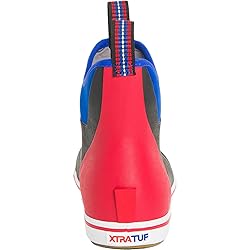 Xtratuf Men's 6 Inch Ankle Deck Boot Black Multi 9