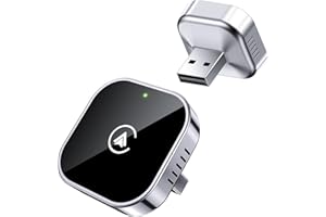 Teeran 2 in 1 Wireless CarPlay and Android Auto Adapter, Easy Setup Plug and Play, Fast Seamless Use Supports 1000+ Car's with Built-in Wired Car Play/Android Auto, Compact Sleek Design Car Adapter