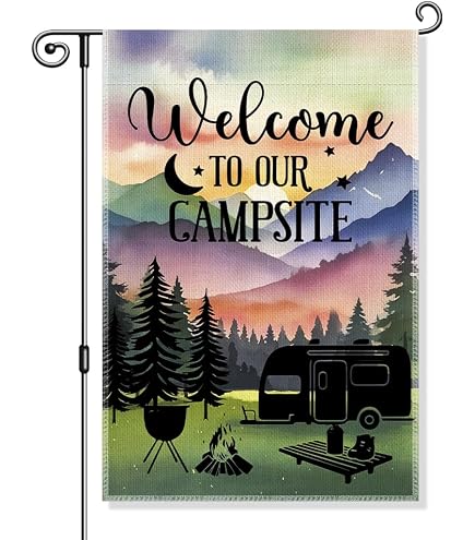 Gartenflagge 'Life Is Better When You're Camping' - Wetterfest, 30,5x45,7 Cm, Perfekt Für Camper