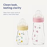 MAM Glass Baby Bottle Starter Set 4 Pieces 260ml 170ml Soother 0-2m view 5