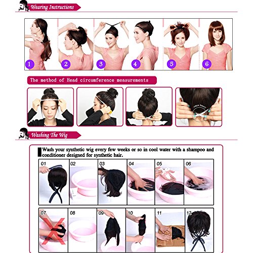 S-noilite Short Fluffy Curly Hair Wig Women Natural Brown Cosplay Daily Party Costume Full Wigs