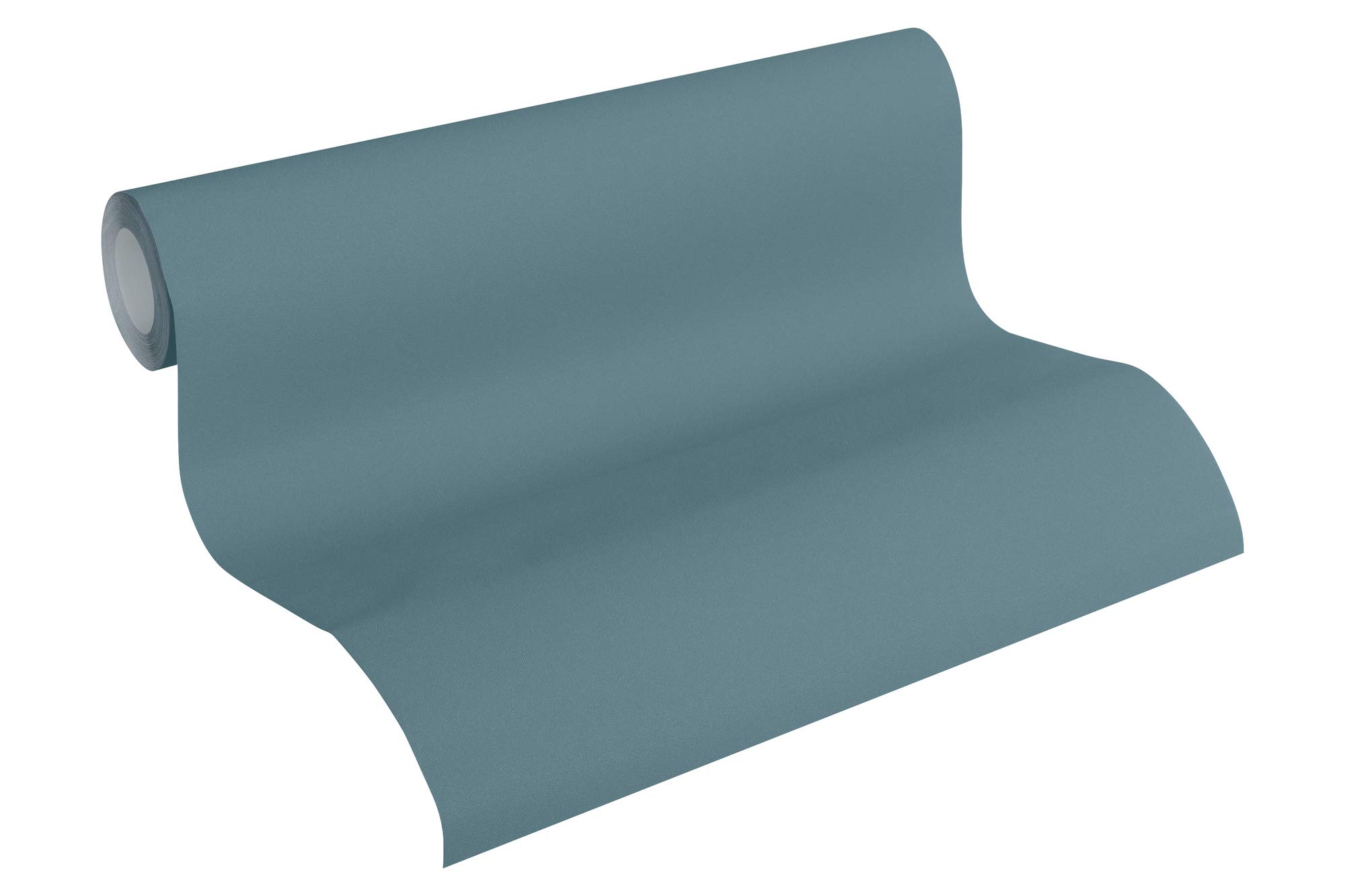 A.S. Création Plain Wallpaper New Life Non-Woven Wallpaper 10.05 m x 0.53 m Blue Made in Germany 353313 3533-13