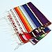 Aneco 2 Pack 14 by 84 Inches Mexican Table Runner Mexican Serape Blanket Cotton Colorful Fringe Table Runners for Mexican Wedding Party Kitchen Outdoor Decorations