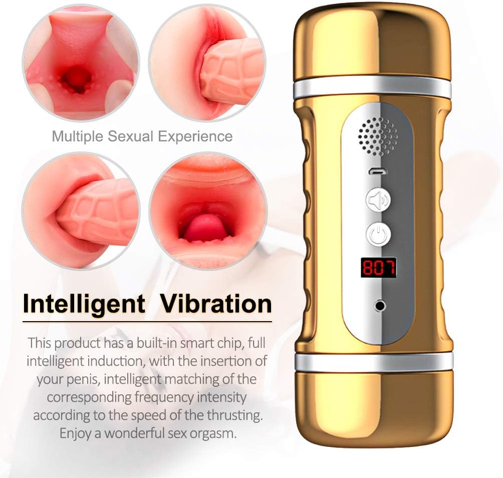 Fully Automatic Male Vibrant Delay Trainer for Men Underwear Use with Deep Throat Masturbration Cup Pòckèt Pùssèys Hands Free Toys Heated Function Waterproof Best Funny Toys