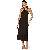 Adrianna Papell Women's Stretch Satin Midi Dress