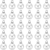 PATIKIL Pearl Charm, 100pcs Pearl Beads Faux Pearl Pendant Charm DIY for Jewelry Making Bracelets Earrings Necklace Crafts