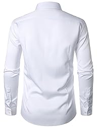 JEMITOP Men's Stretch Wrinkle Free Dress Shirts
