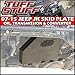 Tuff Stuff Oil Pan, Trans & Converter Skid Plate Under Armor, 07-18 Jeep Wrangler JK