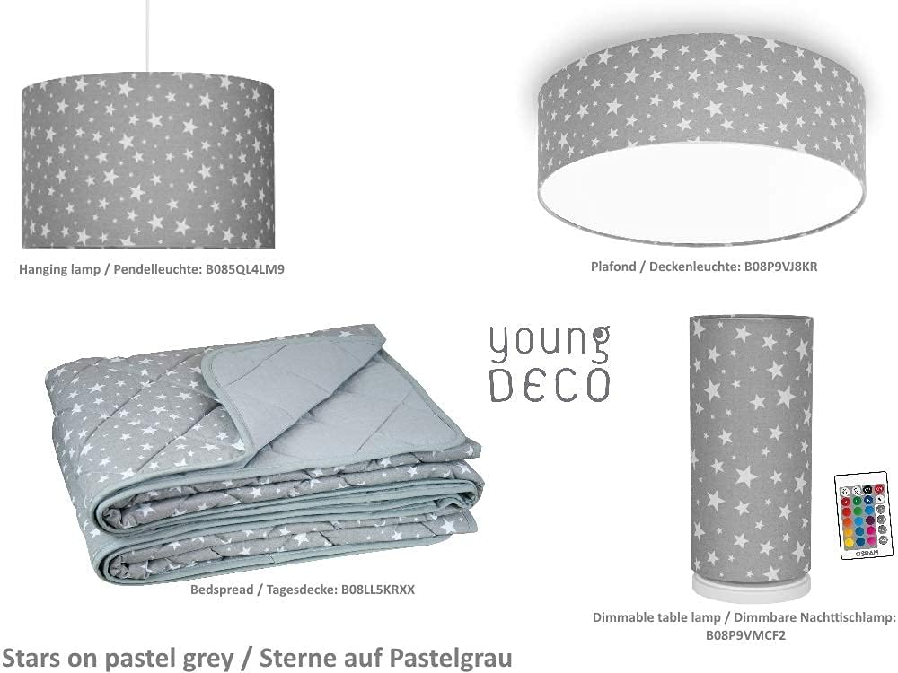 Luminaires Eclairage Luminaires Interieur Decoration Scandinave Chambre Denfant Pour Fille Garcon Grand Abat Jour 40 X 26 Cm Nuage Sur Gris Plafonnier Complet Pour Chambre Denfant Youngdeco Lampe Pour Bebe Et