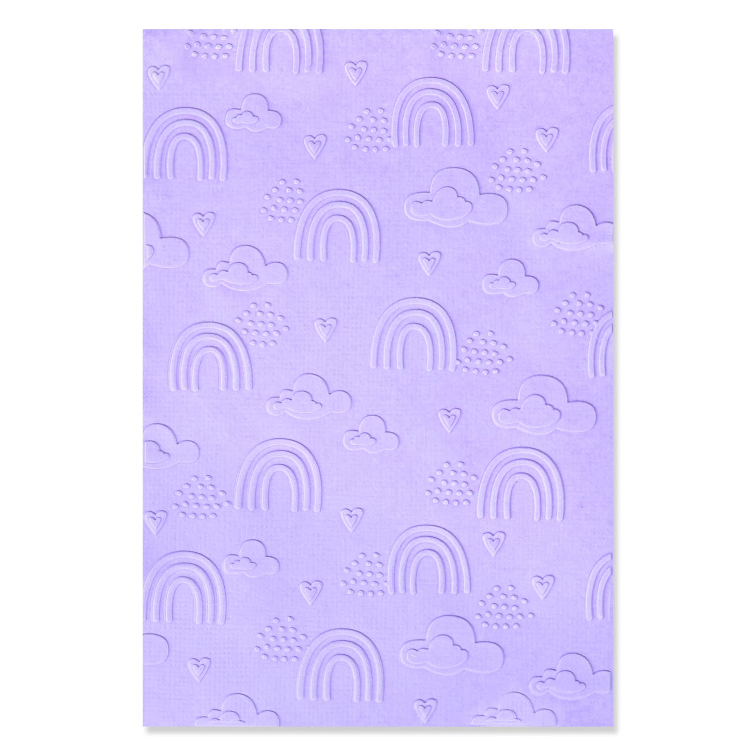 Sizzix Multi-Level Textured Impressions Embossing Folder | Rainbow Sky by Jennifer Ogborn | 665739 | Add to Your Adult Craft kit, Perfect for Crafting with Kids & cardmaking