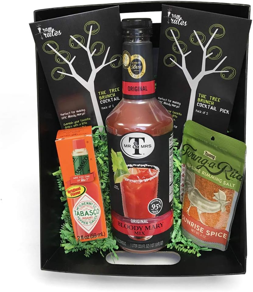Raw Rutes Epic Bloody Mary Cocktail Gift Basket Made in