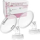 Nenesupply 2pc 19mm Flanges Compatible with Spectra S1 Spectra S2 Synergy Gold Breastpumps Replacement to Spectra Pump Parts