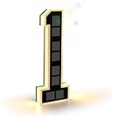 ISUNMEA 9 Inch Solar Lighted House Numbers for Outside, Light Up Waterproof LED Address Numbers Signs for Houses, Large Perso