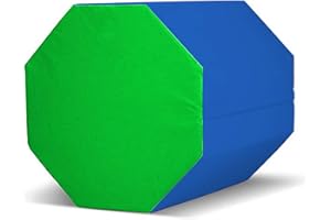 Matladin 24"x26" Gymnastics Octagon Mat Skill Shape Tumbling Somersault Backbend Trainer Exercise Mat for Preschool Kids Gym