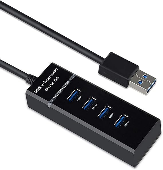 Hub USB de 4 puertos, Hub de extensión USB 3.0, Hub de