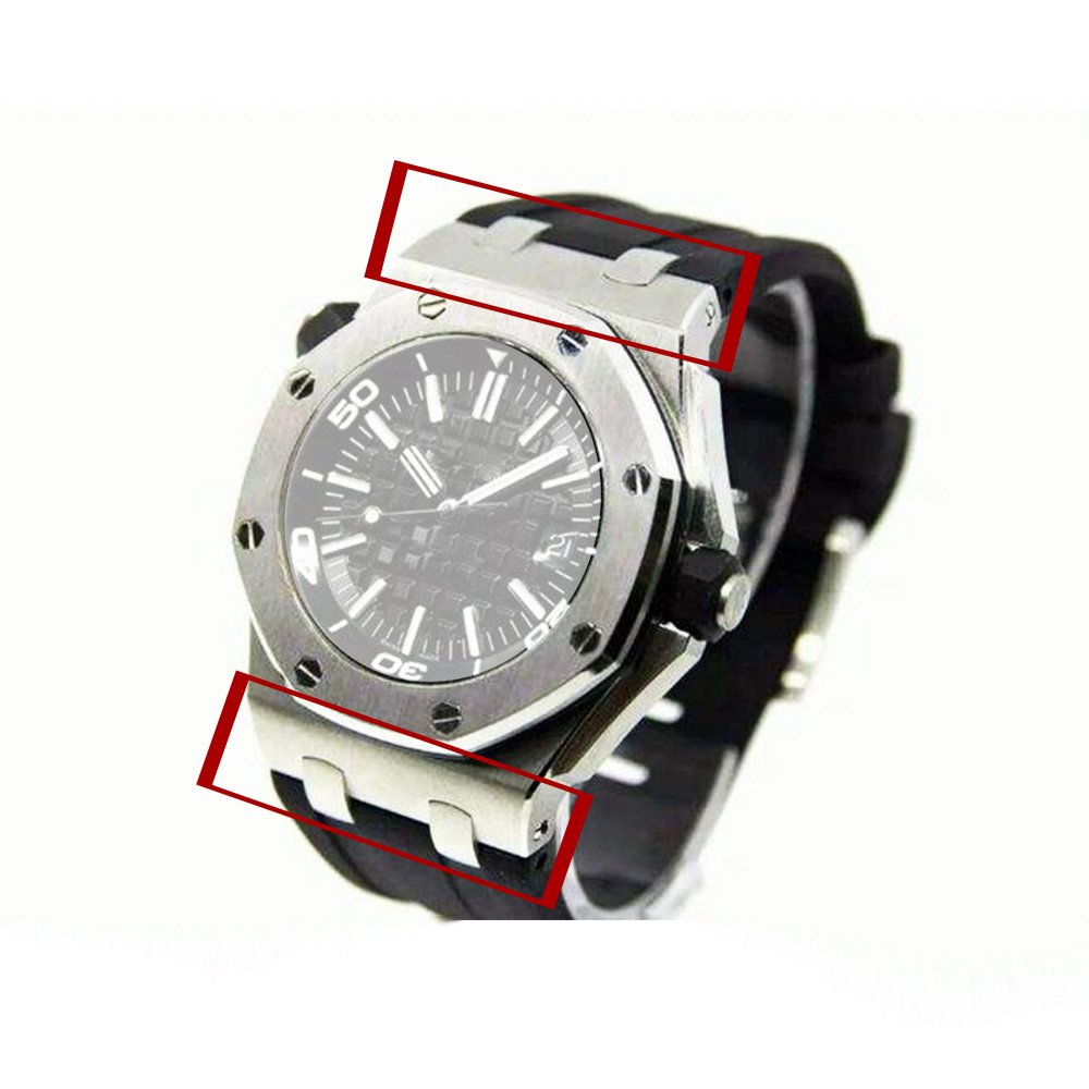 Conversion Kit for Audemars Piguet Royal Oak Offshore 42mm Steel Watch Connect Rubber/Leather Watch Band end Link