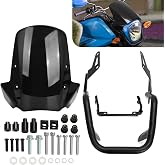Windshield Windscreen Deflector with Mount Bracket | for 2018-2023 Honda NAVI NVA110B Accessories