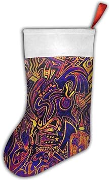 Daisylove Psychedelic Trippy Art Picture Christmas Stocking,Craft