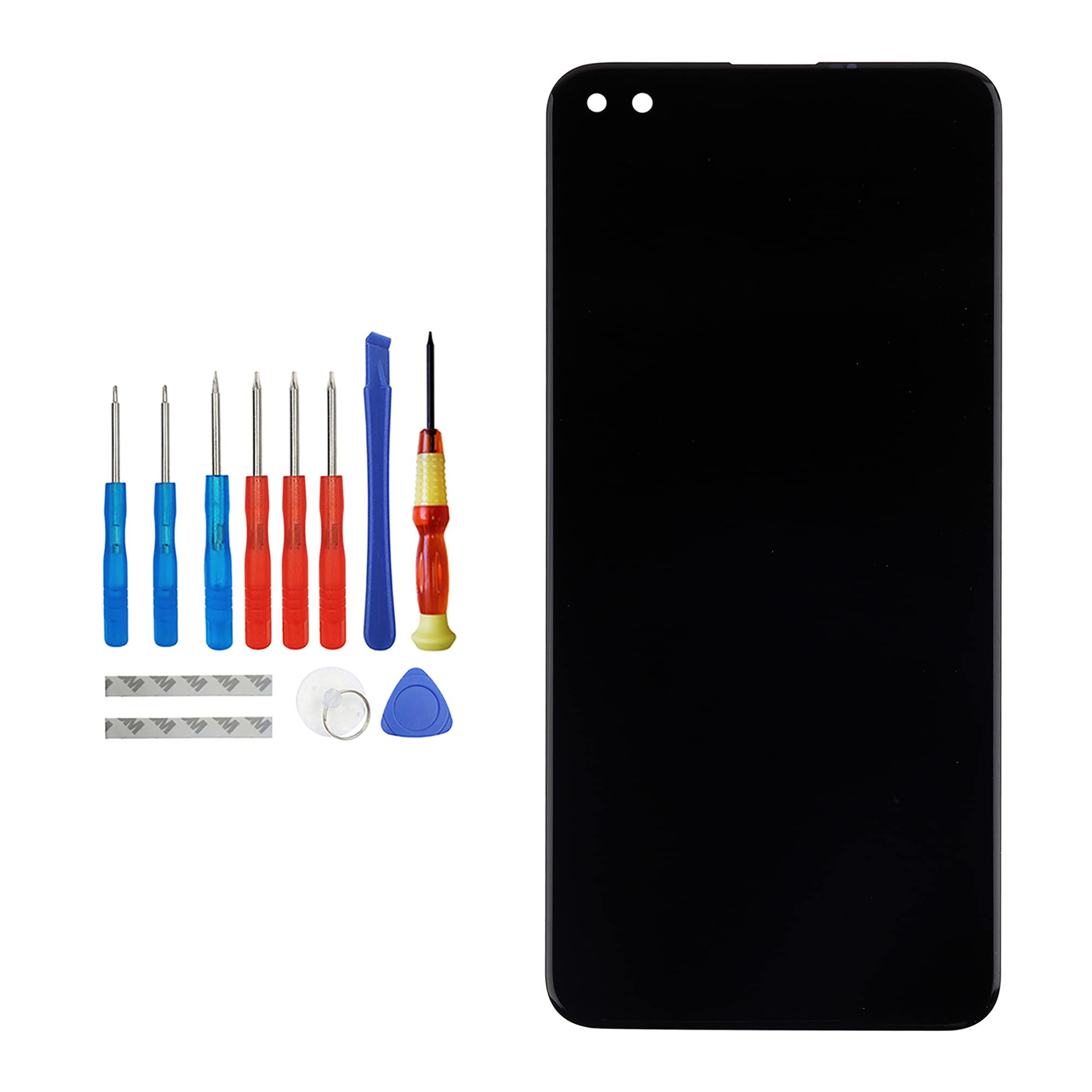 Vvsialeek LCD Display Compatible with Oppo Reno4 Z 5G Oppo A92S Black LCD Touch Screen with Toolkit