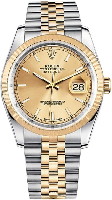 Rolex Datejust 36 116233 Gold/Steel Jubilee Bracelet Luxury Watch