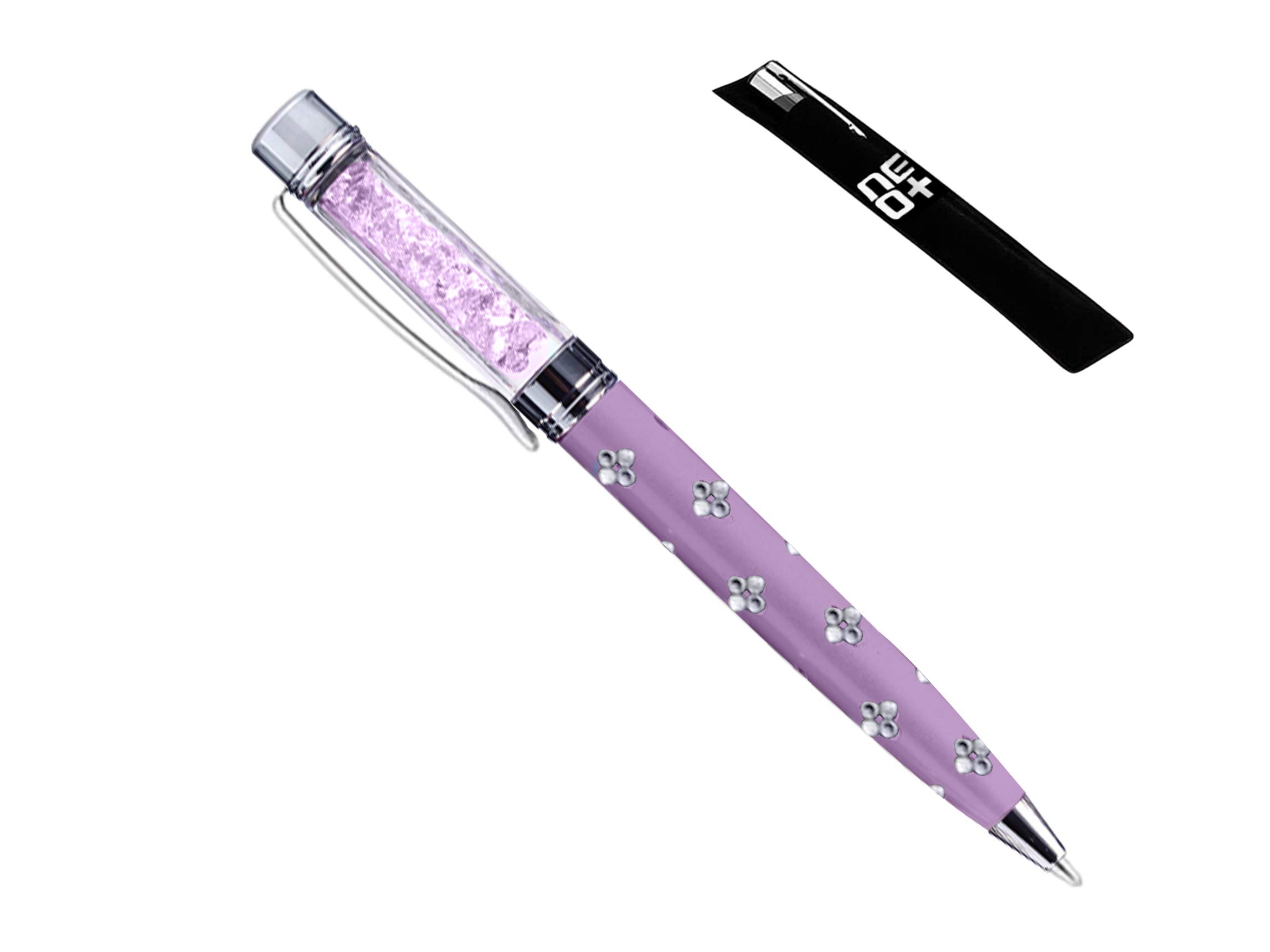 NEO+ Quality Ballpoint Pen with Crystals. FREE REFILL (PURPLE)