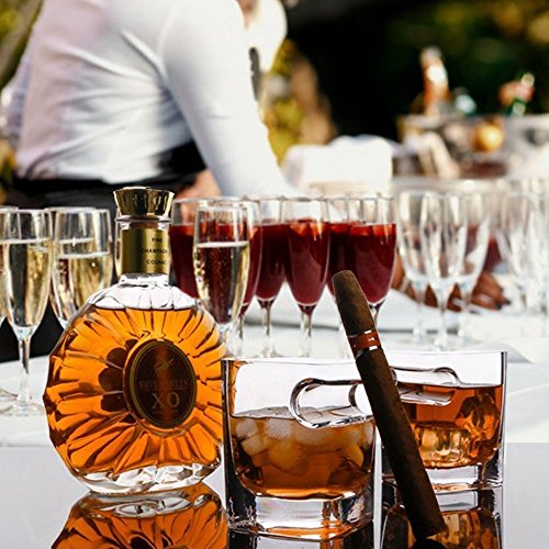 Whiskey Glass With Cigar Holder,Old Fashion Wine Bourbon Brandy Beer