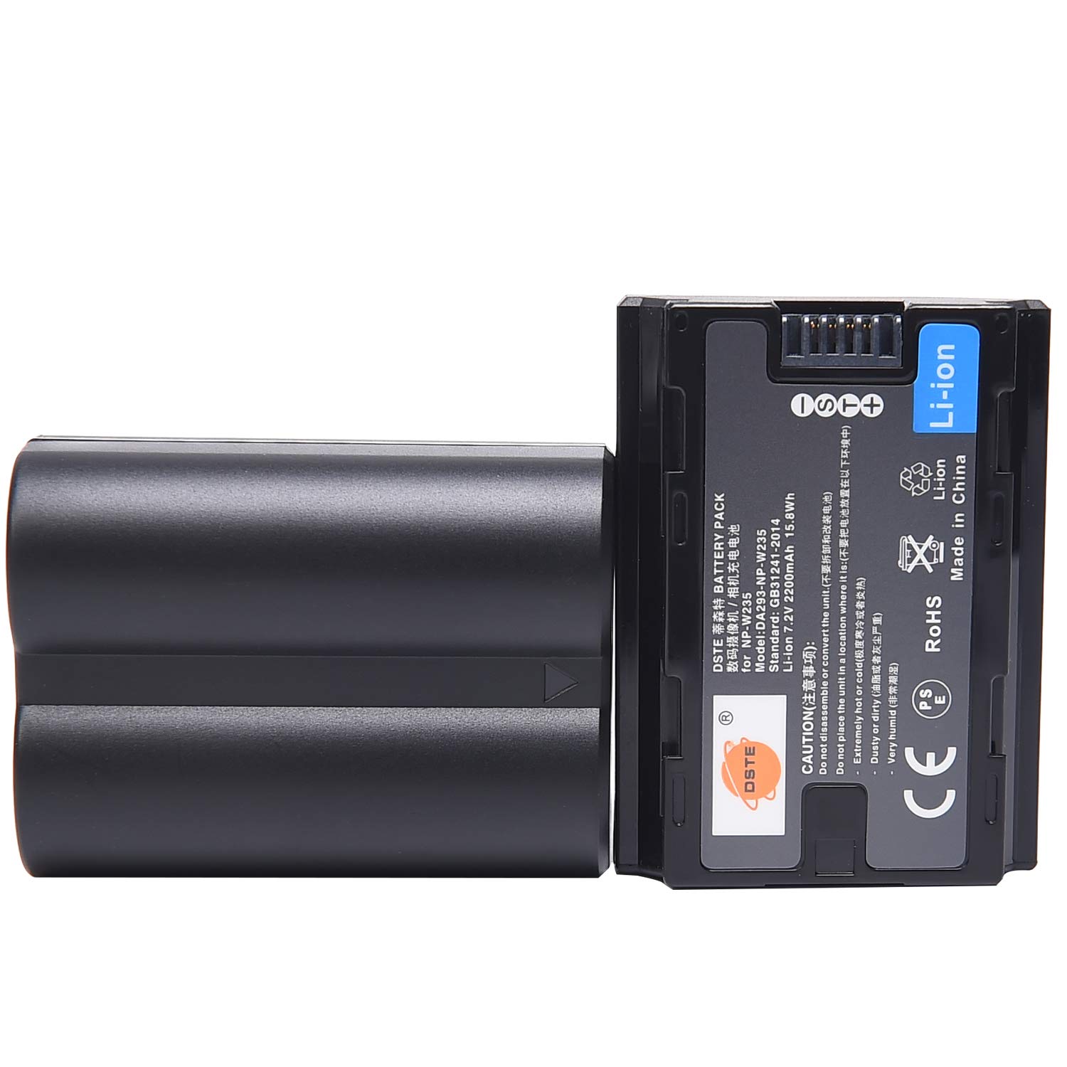 DSTE 2PCS NP-W235 Li-ion Battery Replacement for XT4,X-H2,X-H2S Digital Camera