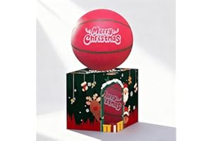 Ealacritas Christmas Foam Basketball, Size 3(Diameter 7.28") – Silent Indoor Practice, Ideal for Living Room, Office, Parties, Box