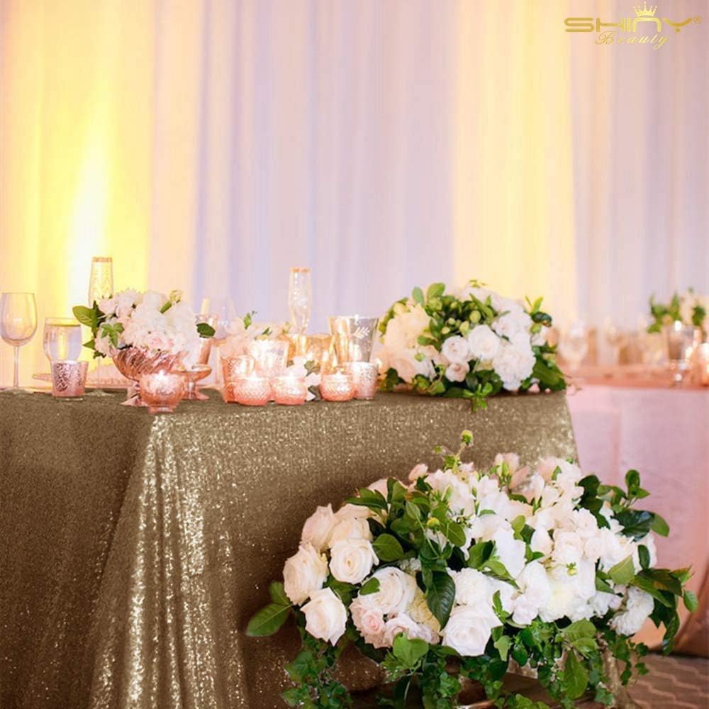 Best copper sequin table cloth