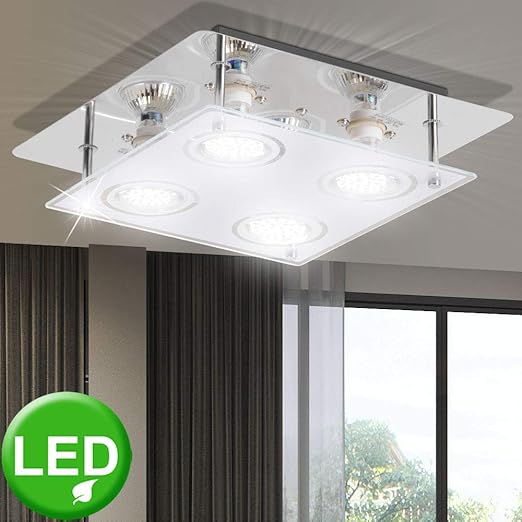 12w Led Deckenleuchte Deckenlampe Wohnzimmer Esszimmer Flur Lampe Leuchte 48966 4 Amazon De Beleuchtung